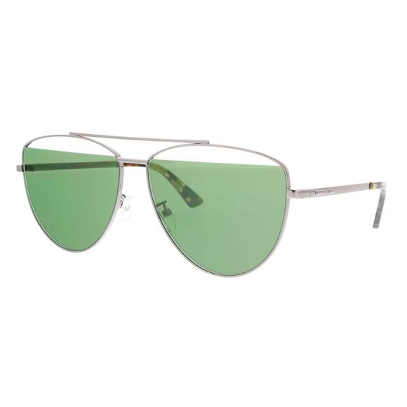 McQ MQ0157S-005 Silver Aviator Sunglasses